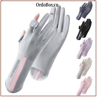 Găng Tay Chống Nắng OrdoBox Ice Silk Mỏng Nhẹ, Chống Trơn Trượt, Bảo Vệ Da Khỏi Tia UV Cho Nữ Và Bé Gái