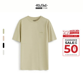 Áo Thun Tay Ngắn Nam Hình Thêu Form Regular - Routine 10F25TSS056