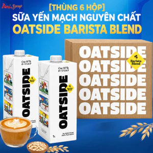 Sữa Yến Mạch Nguyên Chất OATSIDE Barista Blend (6 x 1L) Thơm Ngon Dễ Uống Pha Latte