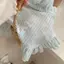 XUAN Tối Giản Sọc Ruffle Placemat Cà Phê Thảm, Nướng Thực Phẩm Chụp Ảnh Khăn Ăn Nhà Để Bàn Trang Trí VN