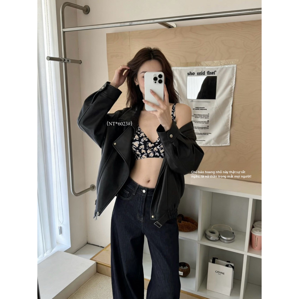 Áo ngực nữ họa tiết da báo cổ chữ V sâu không gọng cúp 3/4 có đệm dày dành cho ngực nhỏ Jelly Bar nâng ngực tự nhiên tạo khe mềm mại mặc hàng ngày
