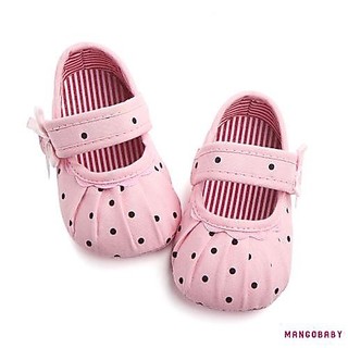 ♬Mg♪-Hot Sale Sơ Sinh Bé Gái Vải Cũi Giày Đế Mềm Chống Trơn Trượt Giày