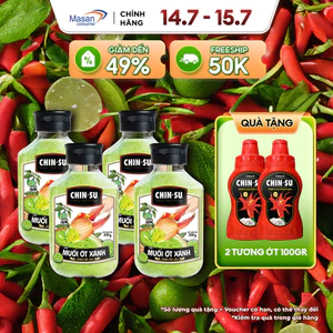 Combo 4 Xốt Muối Ớt Xanh (Cùng Vị)