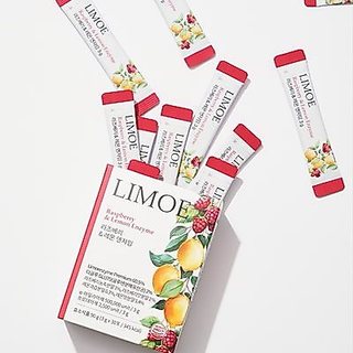 Limoe Hạt Mâm Xôi Chanh Lên Men | Vitamin C, Dưỡng Chất Từ 9 Loại Ngũ Cốc Hàn Quốc  3g x 30 Gói