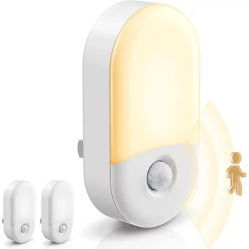 Đèn ngủ cảm biến thể thao LLOHASLED, Đèn cảm biến thể thao trong nhà, 30 / 60 Lumens | Đèn Ngủ Cắm Tường Loại Cảm Biến Thể Thao, Đèn Ấm 3000K, Đèn Ngủ Kích Hoạt Thể Thao, Phòng Tắm Trẻ Em 2 Miếng ZPUO