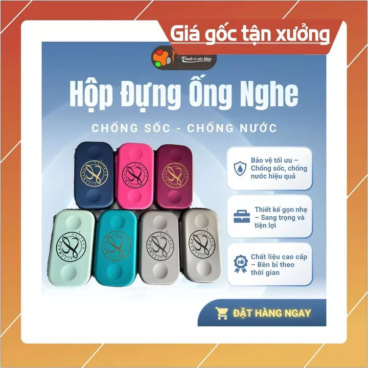 Hộp Đựng Ống Nghe Littmann / Y Tế – Chống Va Đập, Siêu Bền, Gọn Nhẹ,EVA Cứng Cáp, Có Ngăn Lưới Tiện Dụng