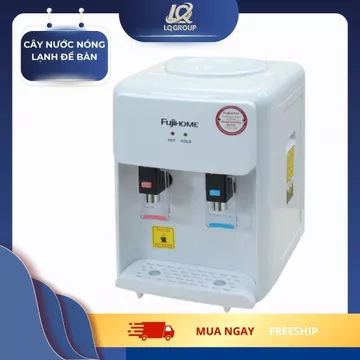 LQ- Cây nước nóng lạnh mini để bàn Fujihome WD201E Nhập Khẩu, bình lọc nước nóng lạnh uống tiết kiệm điện