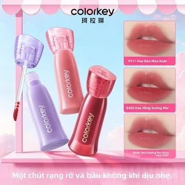 Set 3 son kem Colorkey mini chất lì mịn lâu trôi không dính cốc tôn da tiện lợi