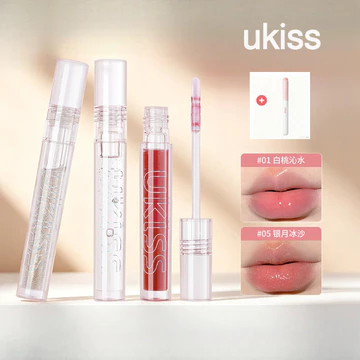 UKISS Son Bóng Nước Bóng Son Bóng Lớp Son Môi Dưỡng Ẩm Và Dưỡng Ẩm Trong Suốt Dầu Môi Cọ Môi