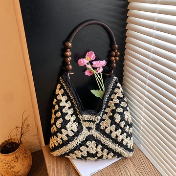 Women's Woven Straw Bag – for Travel