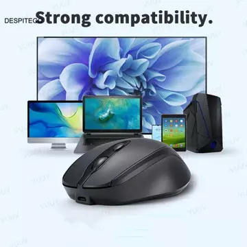 Chuột không dây DESPITEGO Macaron, Chuột không dây công thái học có thể sạc lại 2.4Ghz + BT5.0, Chuột chơi game không ồn ào Chuột không dây Morandi di động nhẹ Phụ kiện máy tính