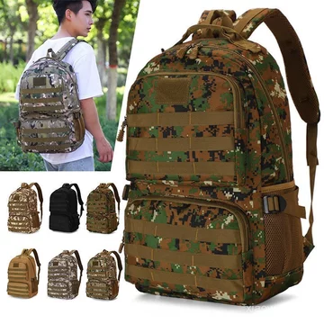 Ba lô chiến thuật Mini Ba lô nam Ba lô quân đội Ba lô ngụy trang Dung tích hành lý Ba lô đi bộ đường dài Ba lô đi bộ đường dài