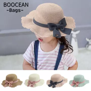 Mũ ngư dân BOOCEAN, Mũ có thể điều chỉnh cho trẻ em bé trai bé gái Mũ xô, Mũ rơm thoáng khí cho trẻ mới biết đi Mũ trẻ em Nơ Mũ che nắng Panama Mũ mùa xuân hè
