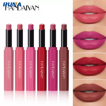 Son môi HANDAIYAN Velvet, màu sắc tự nhiên, dễ lên màu, cải thiện làn da, không bết dính, son bóng mềm mịn trên môi, son môi thời trang, son lì tự nhiên ❤ Mỹ phẩm hot trên TIKTOK