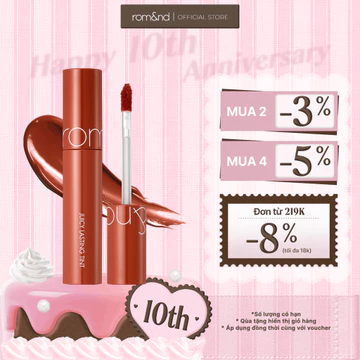 [Rom&nd] [Màu 10-13] Son Tint lì Hàn Quốc Romand Juicy Lasting Tint 5.5g