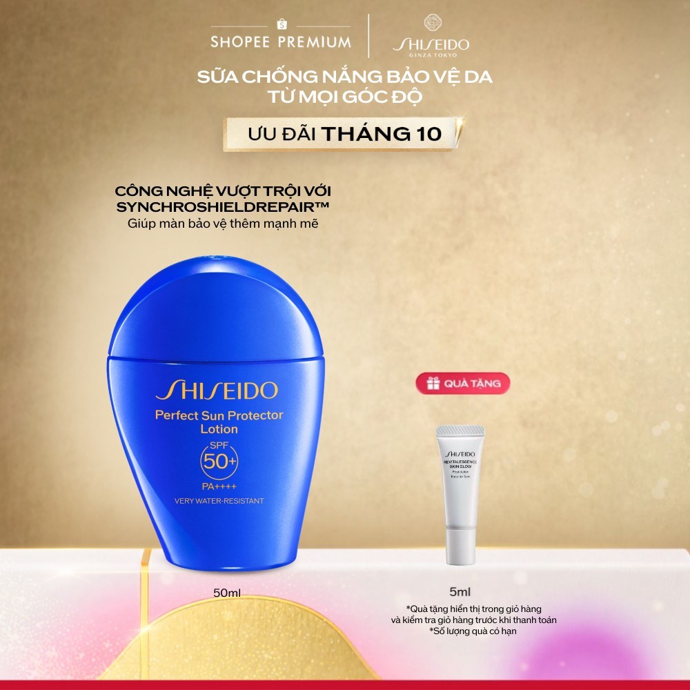 Sữa chống nắng dưỡng da Shiseido GSC Perfect Sun Protector Lotion SPF50+ 50ml