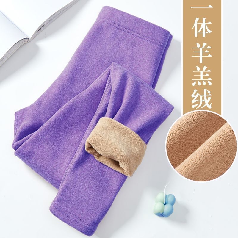 Quần dài lông cừu ấm áp, thời trang, phù hợp mặc ngoài mùa đông
