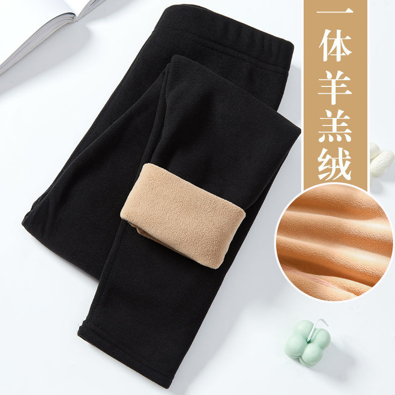 Quần dài lông cừu ấm áp, thời trang, phù hợp mặc ngoài mùa đông