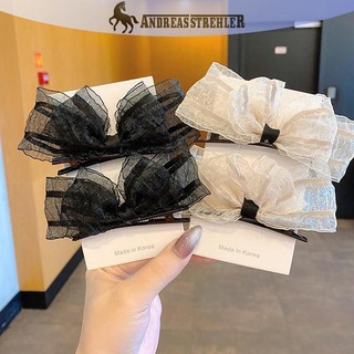 Onetimingfine 2 Chiếc Bé Gái Dễ Thương Nơ Kẹp Tóc Bên Kẹp Đen Màu Be Hairgrips Mũ Đội Đầu Phụ Nữ Đảng Lễ Hội Phụ Kiện Tóc VN