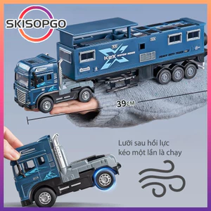 Xe Du Lịch Đồ Chơi 39cm - Đầu Xe Tách Rời, Có Đèn & Nhạc - Chất Liệu Hợp Kim Bền Bỉ Cho Bé