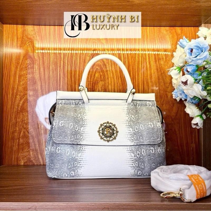 K4_Túi Xách Nữ Da Lằn Thằn Thật, Có Hộp Cao Cấp Làm Quà Tặng - HuynhBi Luxury HuynhBi Luxury