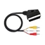 Cáp Video âm thanh btsg SCART 21Pin Nam đến 3RCA 1 Độ dẫn điện 5M cho người chơi vệ tinh