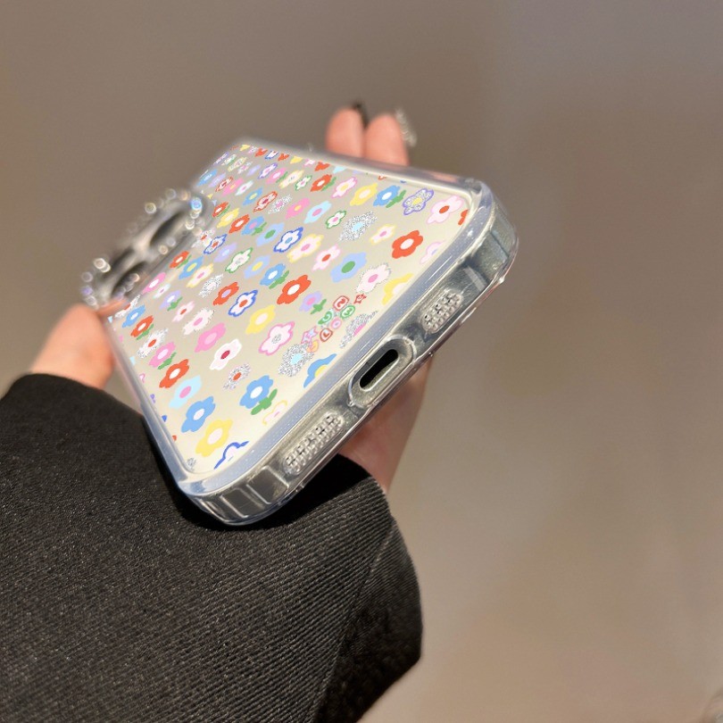 Ốp Điện Thoại Hoa Nhiều Màu Sắc Cho Motorola Moto Edge 50 60 Fusion 40 NEO G22 E32 G G75 G15 Power G05 E15 S50 E22 E22i E20 E30 E40 E13Crytal Kim Cương Mềm TPU Trong Suốt