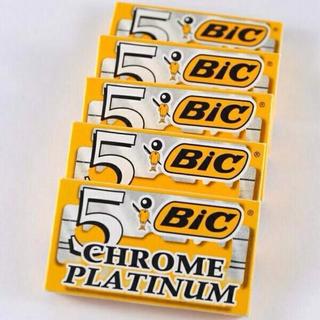 Hộp 100 lưỡi lam Bic màu vàng – Lưỡi lam thép không gỉ siêu bén, bền, cạo sạch mượt, không gỉ sét