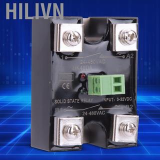 Hilivn Rơle trạng thái rắn Berm Điều khiển DC một kênh AC kép 1 pha SSR 24 480VAC dùng trong công nghiệp (25A(BERM-DK25DA))
