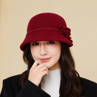 Nữ mũ ngư dân dày giữ ấm, phong cách retro thanh lịch, phù hợp mùa thu đông