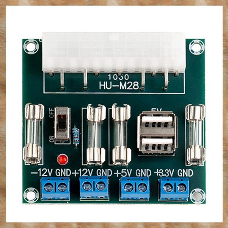[S Z] -M28W ATX Power Board Mô-đun chuyển đổi nguồn cung cấp máy tính 24Pin 5A Giao diện USB cho máy tính để bàn PC có vỏ