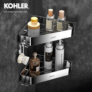 【 KOHLER 】Giá đỡ vòi sen không cần khoan cho bếp và phòng tắm cổ điển bằng thép không gỉ 304, hoàn thiện gương 8K, kệ gó