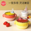 Dụng cụ uống nước cho bé Dụng cụ tiện dụng Dụng cụ uống nước cho bé Phụ kiện cốc rơm kèm thực phẩm bổ sung cho trẻ em Bát silicon không dùng một lần 42DZ