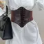 Pealike Nữ Giả Da Underbust Corset Thắt Lưng Steampunk Vintage Bustier Criss Cho Chéo Ren Co Giãn Cinche