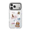 Phim hoạt hình pha lê băng từ tính cho chó trong suốt Vỏ điện thoại cho iPhone 17 Pro Max 16 15 14 13 17Air 16Plus Vỏ cứng Vỏ bảo vệ chống sốc