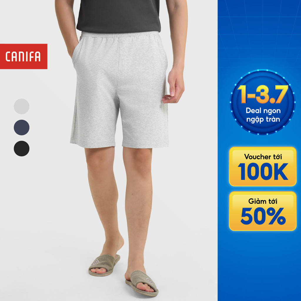 Quần mặc nhà nam CANIFA dáng suông có chun 8LB25A002