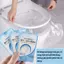 AKubi Combo 50 Miếng Giấy Lót Bồn Cầu Tự Phân Hủy Chống Thấm Nước Dính Chắc Chắn Nhỏ Gọn Vô Trùng Sạch Sẽ Dùng Một Lần