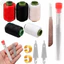 AMLU 31 / 34 / 37PCS Dụng cụ sửa chữa tay chỉ kim, với Bộ dụng cụ may vá dễ dàng trên cùng, Bộ kim và sợi đa năng di động để may chăn