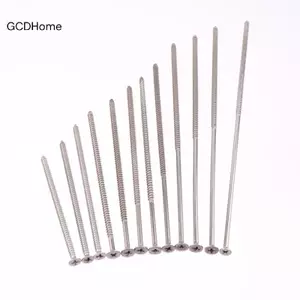 GCDHome 5 / 10 Cái M4 Kéo dài Đầu phẳng Khai thác Vít gỗ dài Thép không gỉ Chữ thập Đầu chìm Vít tự khai thác HOT