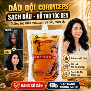 🔥Dầu gội kiểm soát dầu Cordyceps | Dầu gội dưỡng tóc và làm đen tóc | Dầu gội thảo mộc dưỡng tóc sạch da đầu thơm lâu
