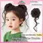 MYPANDA 2 Chiếc Xộn Xộn Bun Hair Piece Tousled Updo Với Tendrils Hair Bun Extensions Wavy xoăn tóc dành cho nữ.