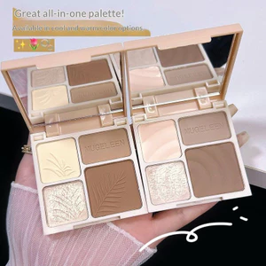 Bảng điểm nổi bật & đường viền 4 màu để điêu khắc khuôn mặt, kết thúc mờ với lung linh