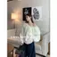 Áo nỉ dây rút vai nghiêng bán chạy dành cho nữ mùa xuân Phong cách mới Thiết kế dài tay Niche Loose Size lớn quây Top Cover