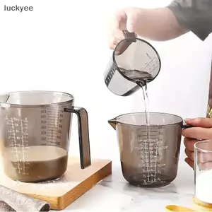 Luckyew 1 Chiếc Nướng Chất Lỏng Cốc Đo Cân Cốc Nhựa Đo Khối Lượng Cốc Dụng Cụ Nướng Bánh Nhà Bếp 150 / 300 / 600 / 1000ml TQ