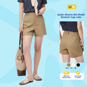 Quần Shorts Nữ Yody Quần Stretch Cạp Liền TRA WCCS26A006