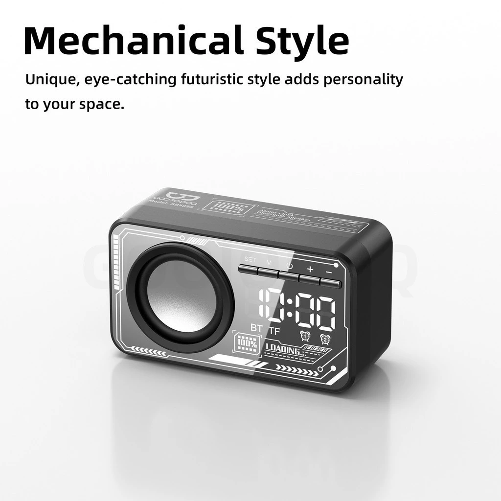 Đồng hồ báo thức GOOJODOQ loa Bluetooth - hình ảnh sản phẩm