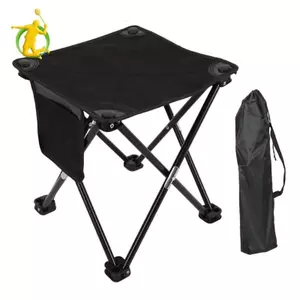 Ghế gấp di động Ghế ngoài trời Ghế ngồi đa chức năng bằng sợi Carbon nhỏ gọn có túi lưu trữ Thích hợp cho cắm trại Đi bộ đường dài