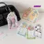 Khung Ảnh SAMO, Tấm Bảo Vệ Màn Hình Thẻ Thần Tượng PVC Photocard Giá Đỡ Móc Khóa, Động Vật Hoạt Hình Treo Trang Trí ID Huy Hiệu Giá Đỡ