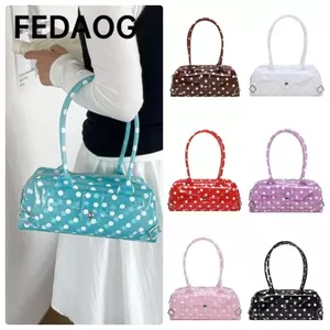Túi đeo vai FEDAOG, Túi Tote thạch trong suốt chấm bi, Túi xách nhựa Pvc màu kẹo dung tích lớn dễ thương dành cho nữ