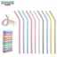 Bộ Ống Hút Silicon Cấp Thực Phẩm Silicone Nước Uống Nước Ống Hút Màu Có Thể Tái Chế Cocktail Ống Hút GB60